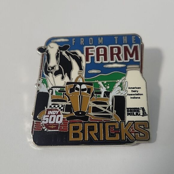 Aug. 23 2020 Indianapolis 500 Winners Drink Milk Dairy Association Collector Pin - Picture 1 of 4